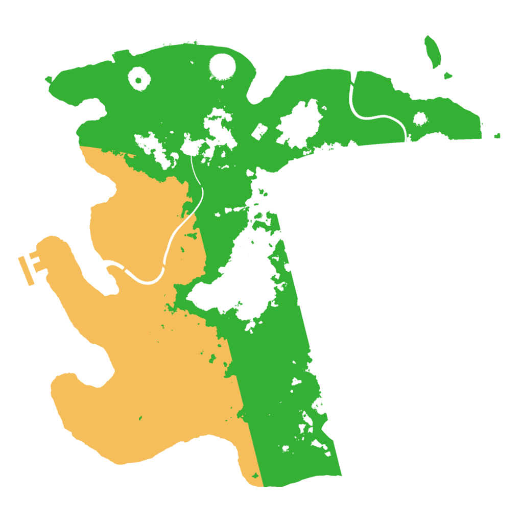Biome Rust Map: Procedural Map, Size: 3500, Seed: 932472345