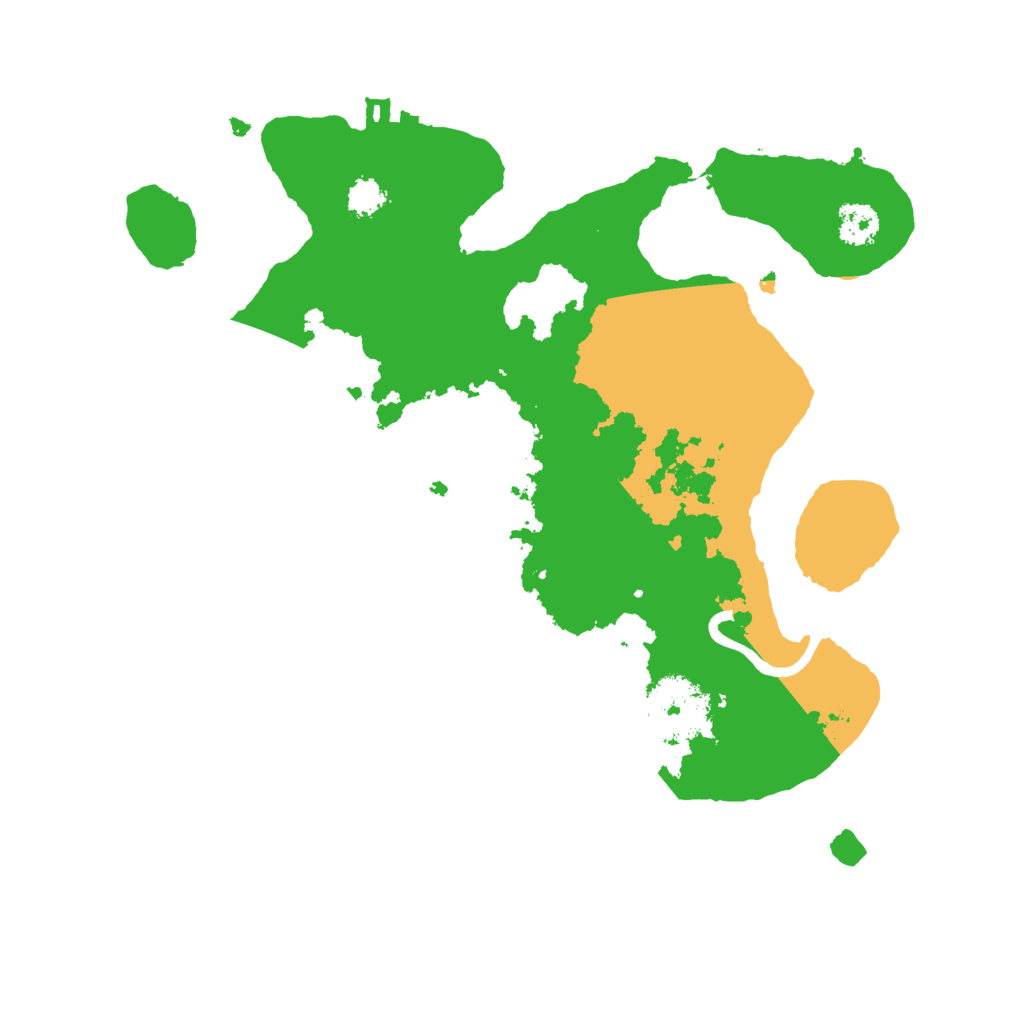 Biome Rust Map: Procedural Map, Size: 2500, Seed: 46755799