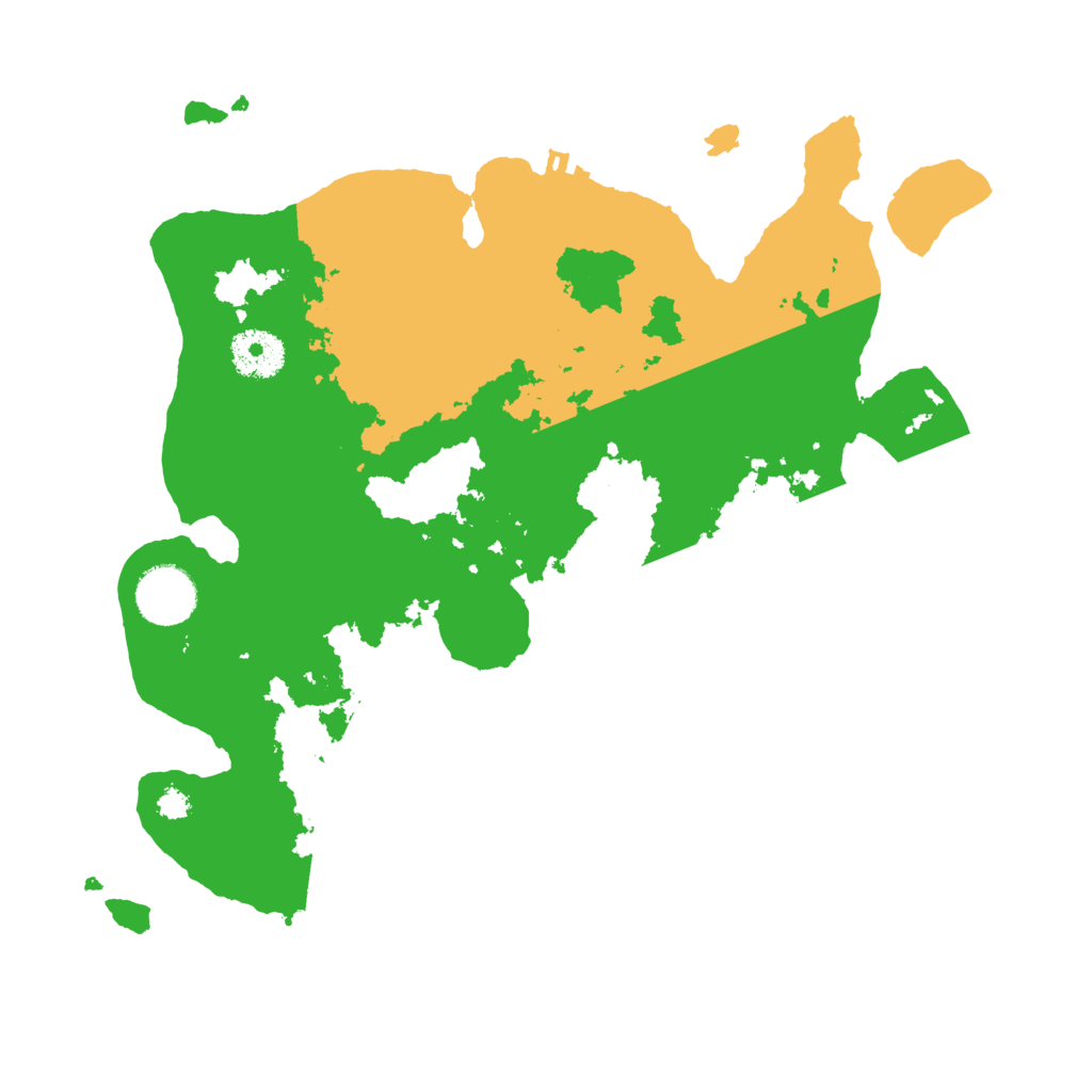 Biome Rust Map: Procedural Map, Size: 3200, Seed: 4655464