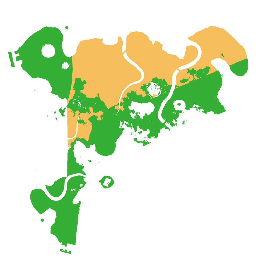 Biome Rust Map: Procedural Map, Size: 3500, Seed: 2110270