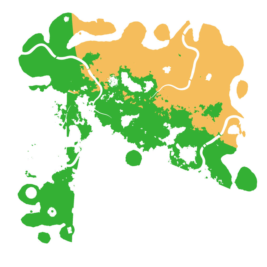Biome Rust Map: Procedural Map, Size: 4500, Seed: 609609
