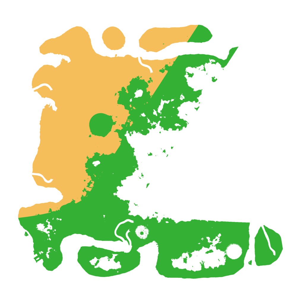 Biome Rust Map: Procedural Map, Size: 3500, Seed: 44799949