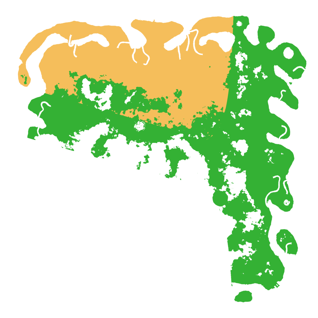 Biome Rust Map: Procedural Map, Size: 5550, Seed: 2147483647