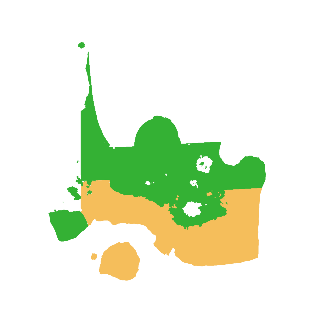 Biome Rust Map: Procedural Map, Size: 2000, Seed: 19186