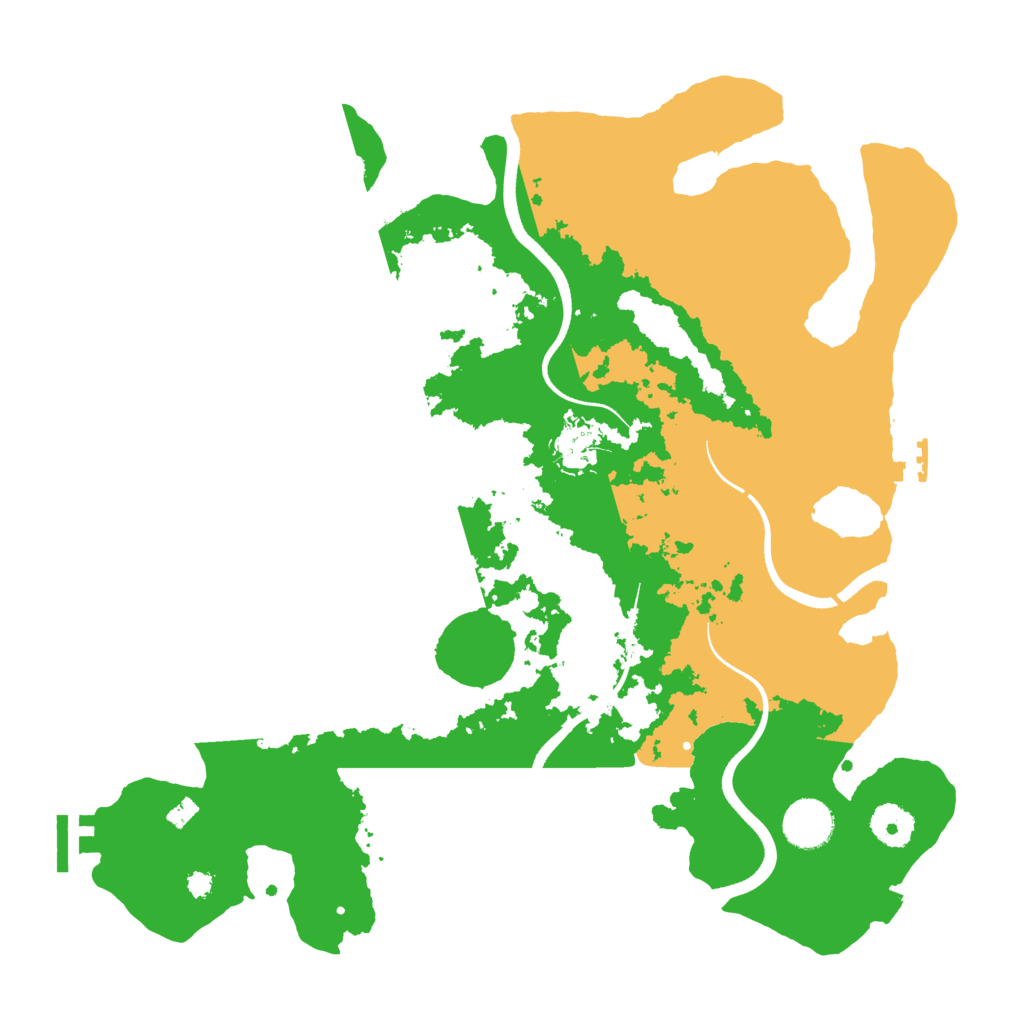 Biome Rust Map: Procedural Map, Size: 3600, Seed: 10905