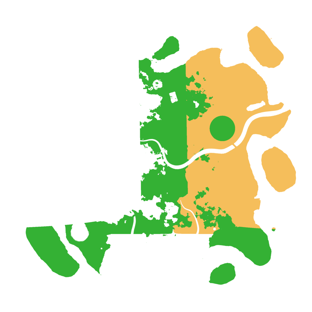 Biome Rust Map: Procedural Map, Size: 3250, Seed: 4113