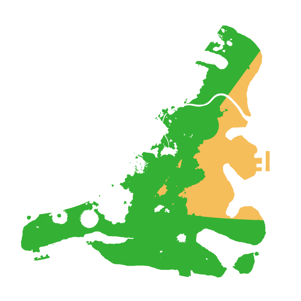 Biome Rust Map: Procedural Map, Size: 3000, Seed: 33915