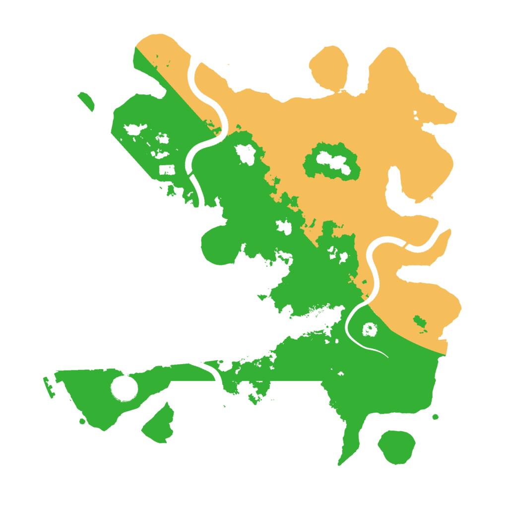 Biome Rust Map: Procedural Map, Size: 3500, Seed: 409060765