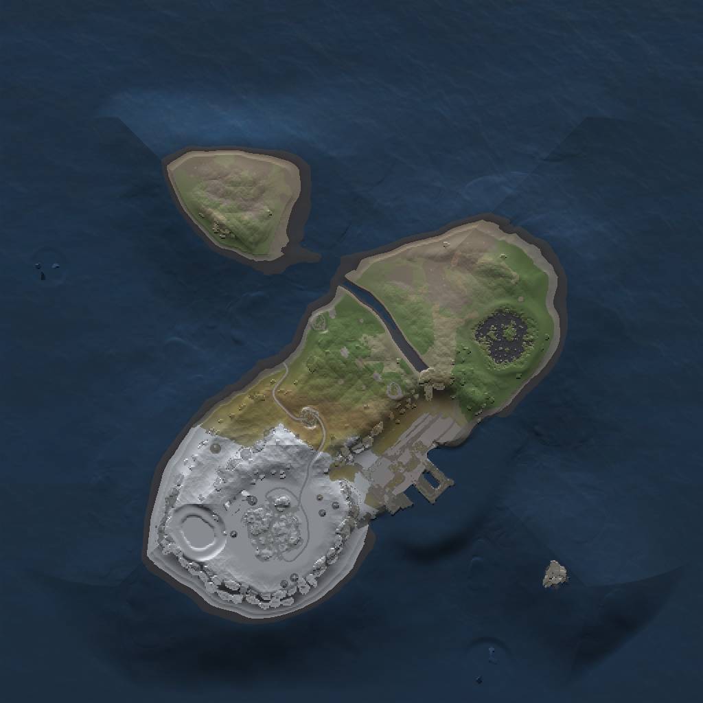 Rust Map: Procedural Map, Size: 1400, Seed: 69699, 5 Monuments