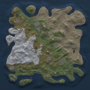 Thumbnail Rust Map: Procedural Map, Size: 4500, Seed: 12544, 18 Monuments