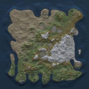 Thumbnail Rust Map: Procedural Map, Size: 4000, Seed: 1133205272, 15 Monuments