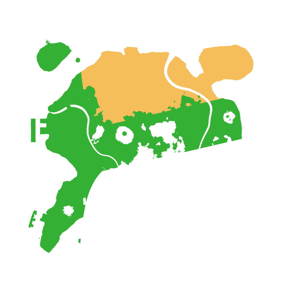 Biome Rust Map: Procedural Map, Size: 2500, Seed: 2131174150