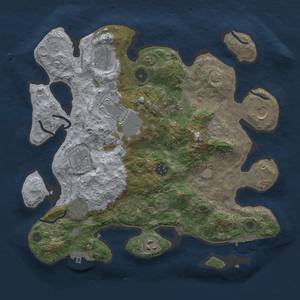 Thumbnail Rust Map: Procedural Map, Size: 3500, Seed: 554590448, 15 Monuments