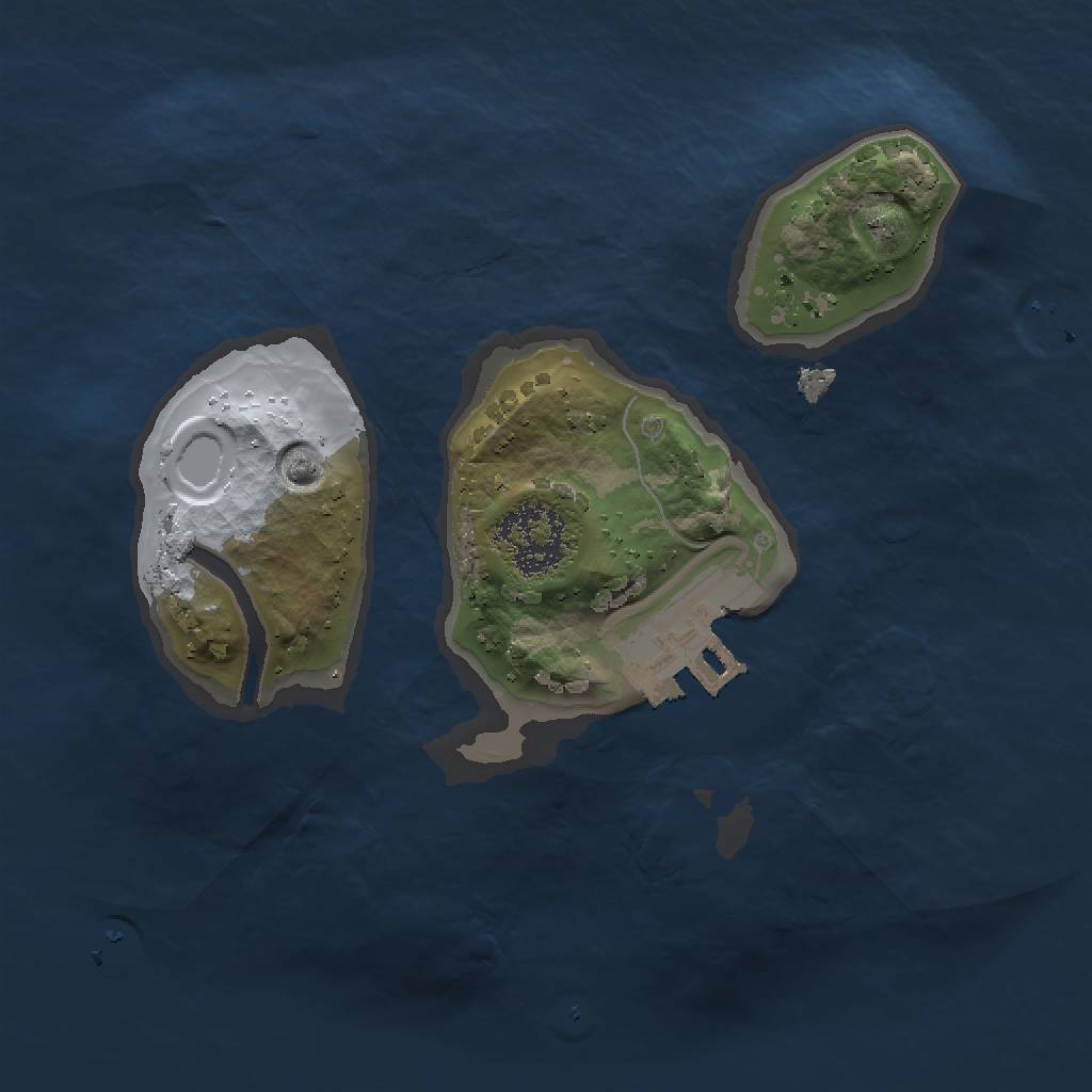 Rust Map: Procedural Map, Size: 1500, Seed: 142474576, 4 Monuments