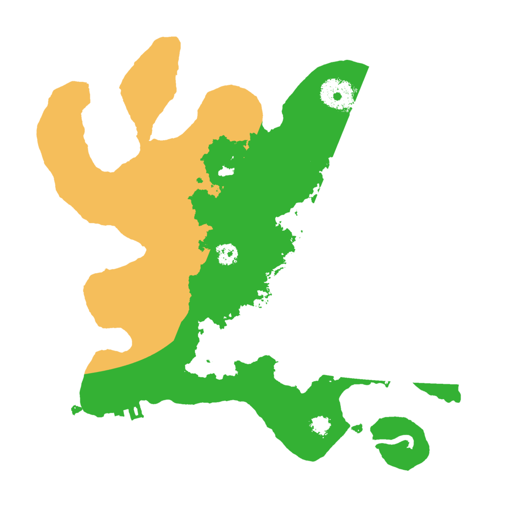 Biome Rust Map: Procedural Map, Size: 2500, Seed: 101044529