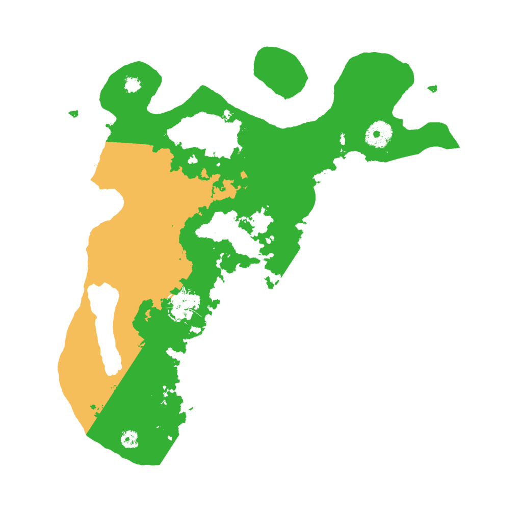 Biome Rust Map: Procedural Map, Size: 3000, Seed: 12025
