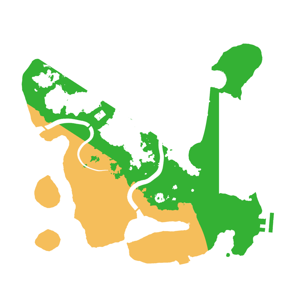 Biome Rust Map: Procedural Map, Size: 3000, Seed: 12528