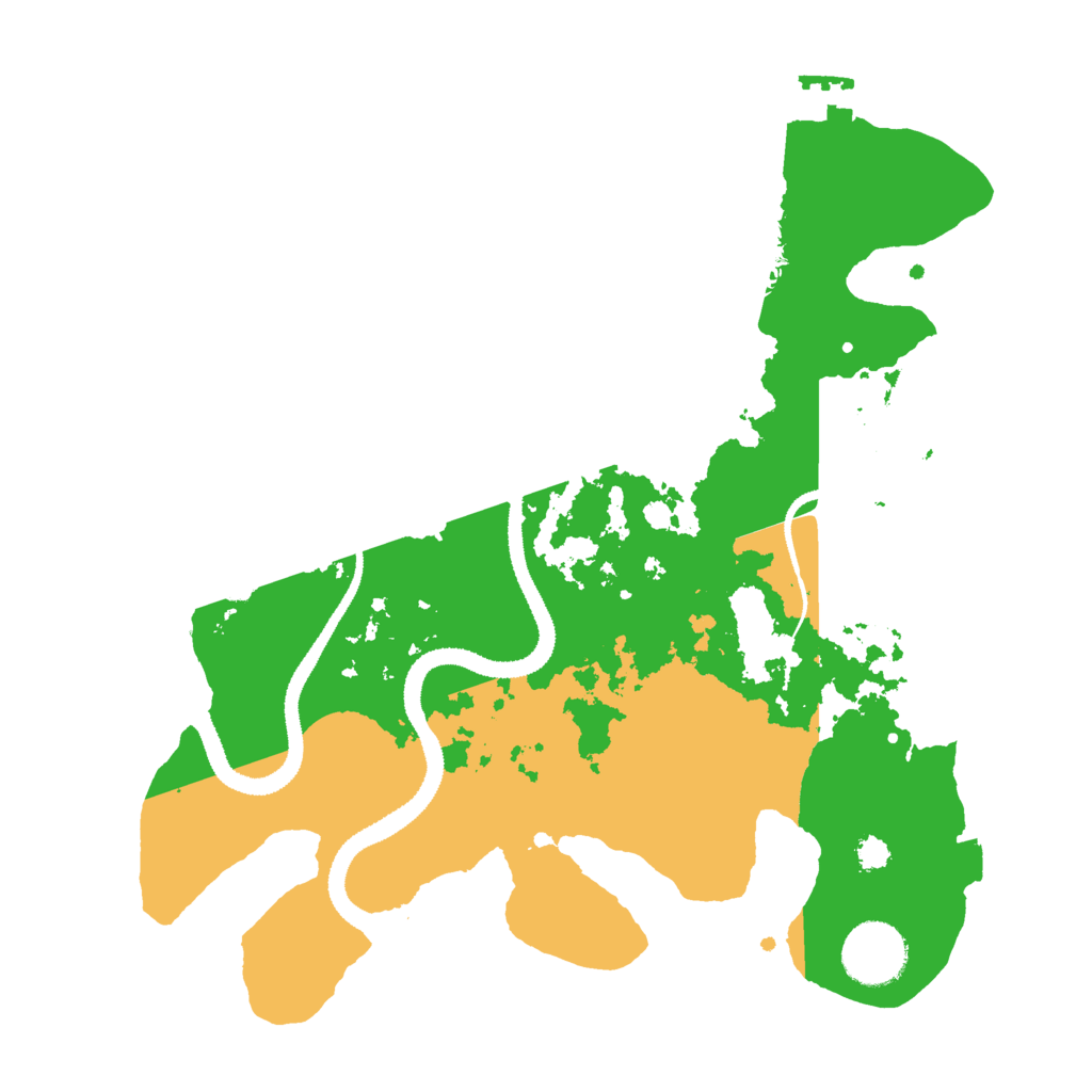 Biome Rust Map: Procedural Map, Size: 3000, Seed: 2616