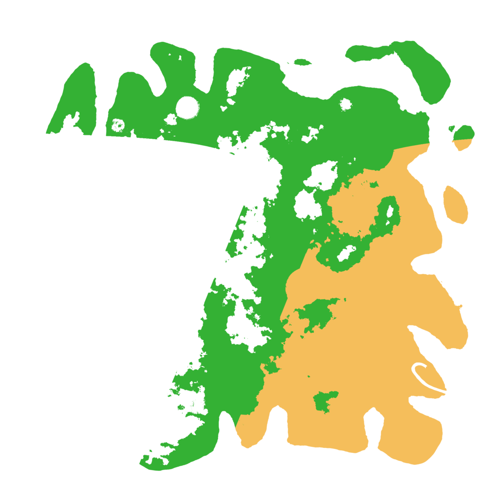 Biome Rust Map: Procedural Map, Size: 3890, Seed: 12345
