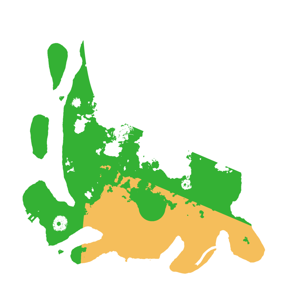 Biome Rust Map: Procedural Map, Size: 3000, Seed: 18509