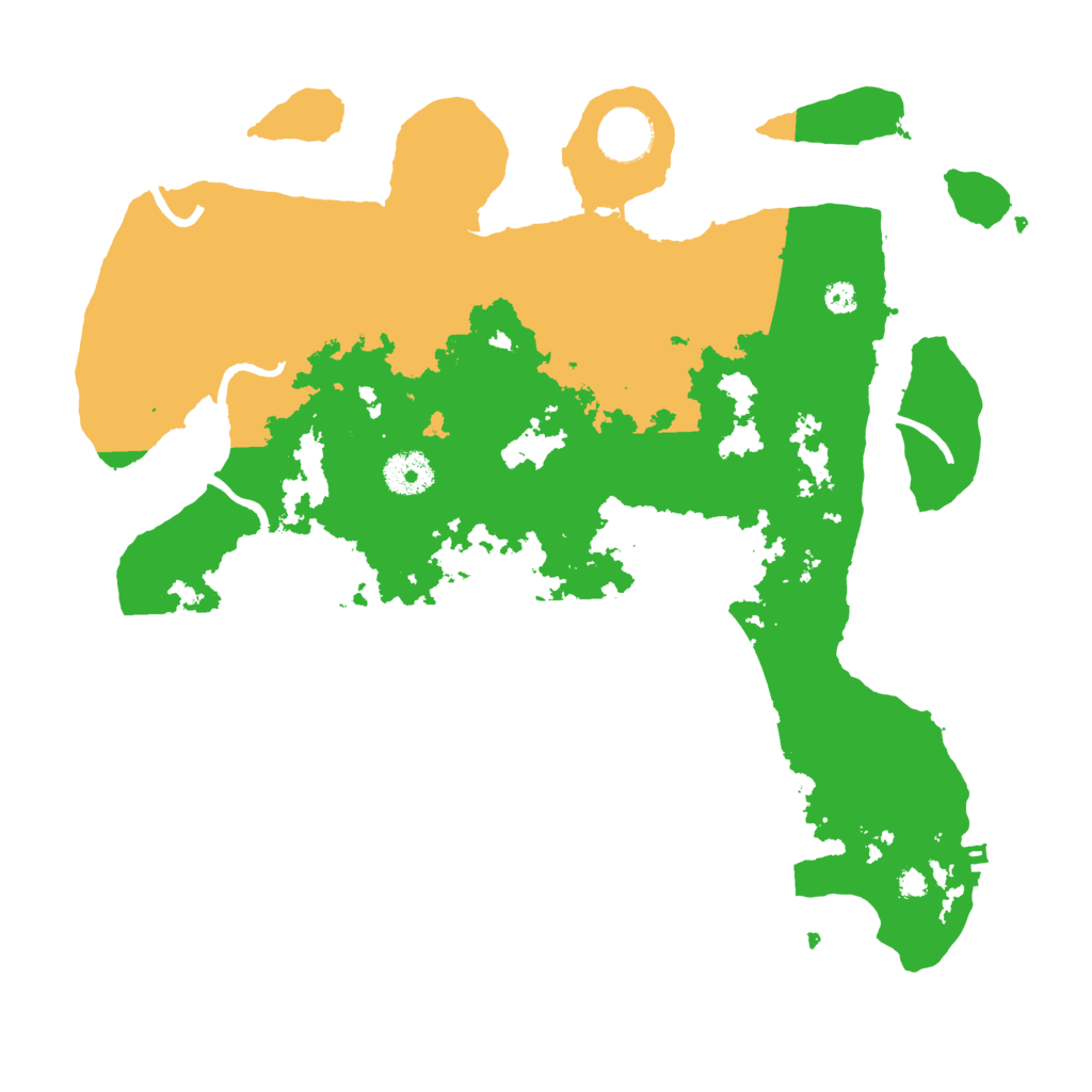 Biome Rust Map: Procedural Map, Size: 3500, Seed: 888113510