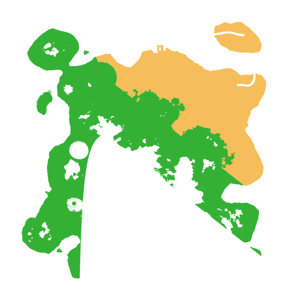 Biome Rust Map: Procedural Map, Size: 3000, Seed: 28410