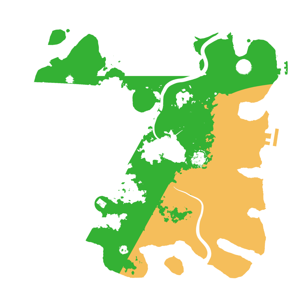 Biome Rust Map: Procedural Map, Size: 3500, Seed: 35201806