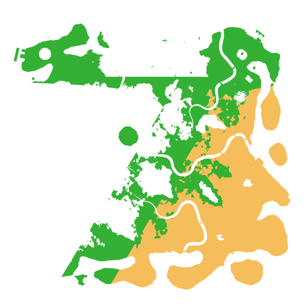 Biome Rust Map: Procedural Map, Size: 4500, Seed: 592023