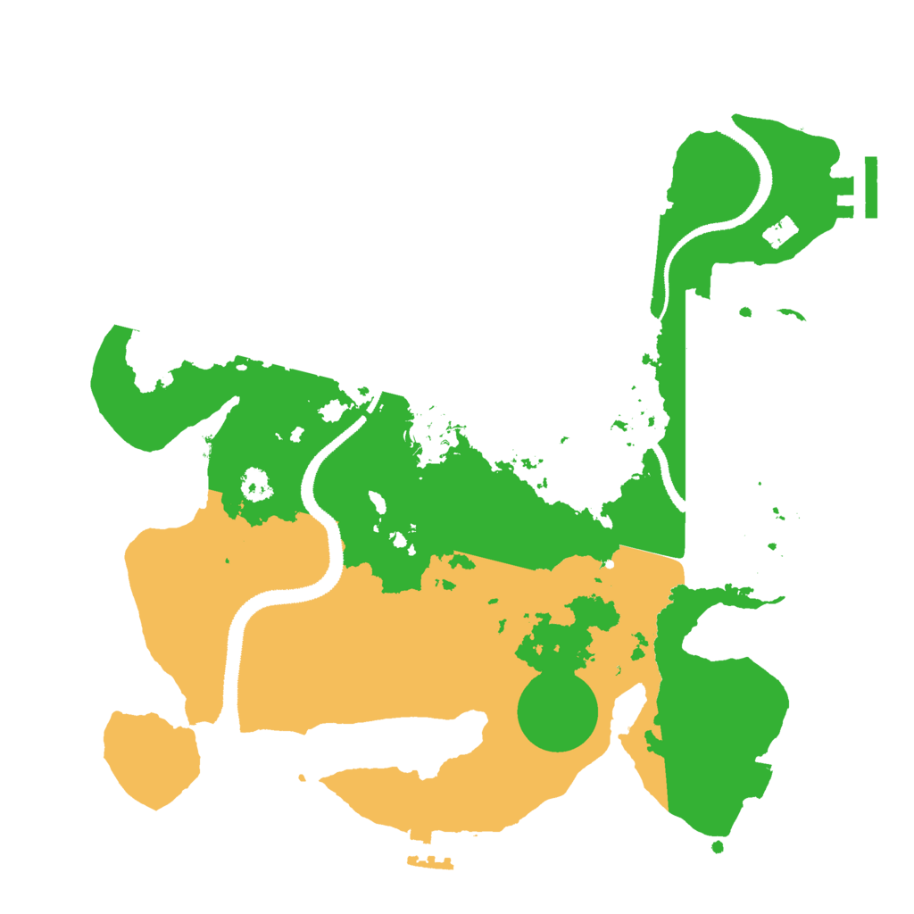 Biome Rust Map: Procedural Map, Size: 3000, Seed: 266768
