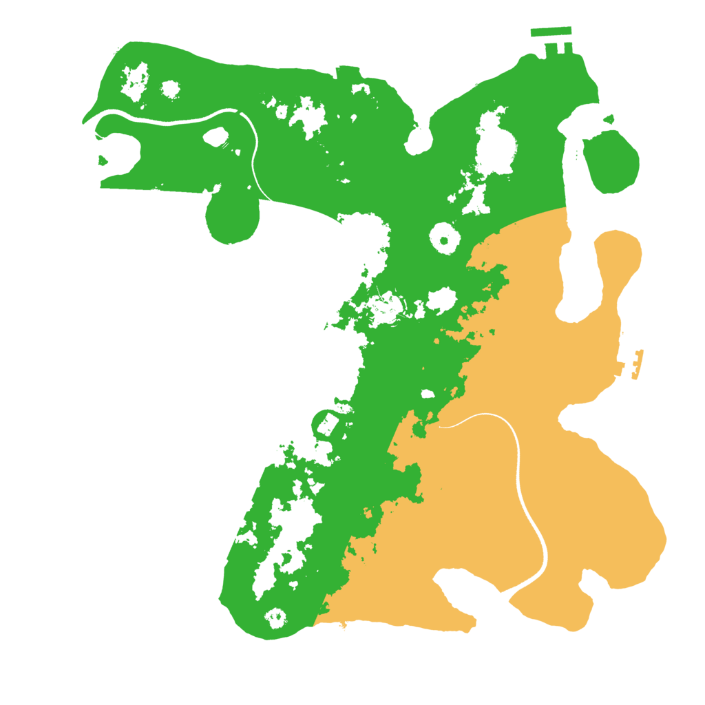 Biome Rust Map: Procedural Map, Size: 3500, Seed: 401296730