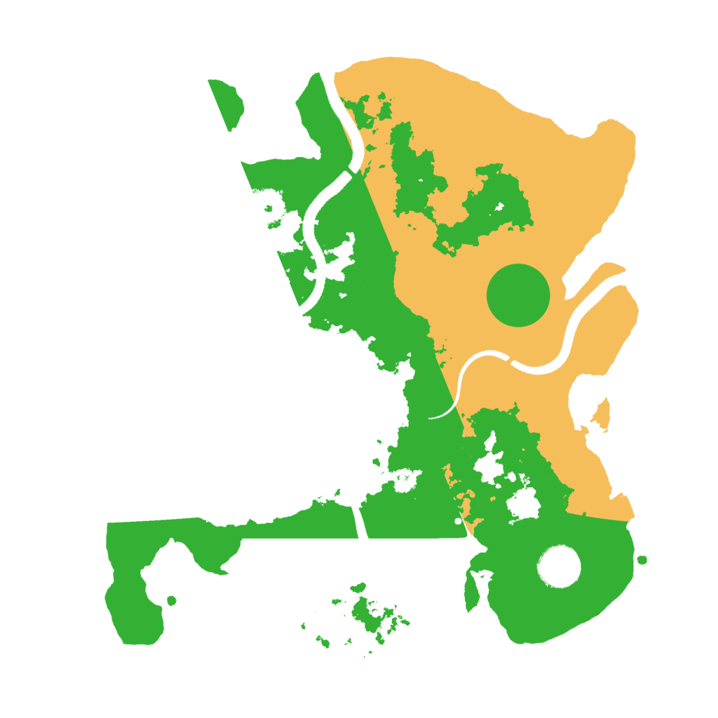 Biome Rust Map: Procedural Map, Size: 3000, Seed: 1824721168