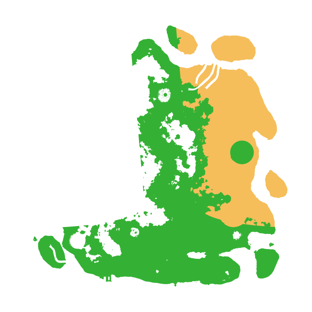 Biome Rust Map: Procedural Map, Size: 3500, Seed: 98989854