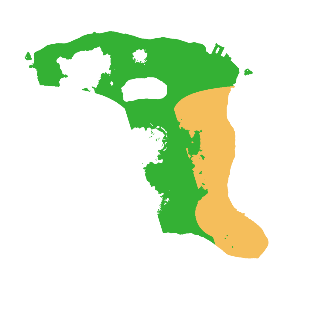 Biome Rust Map: Procedural Map, Size: 2000, Seed: 214752345