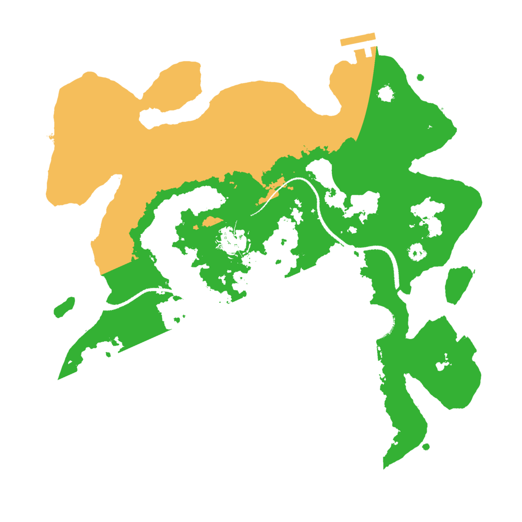 Biome Rust Map: Procedural Map, Size: 3000, Seed: 6583907