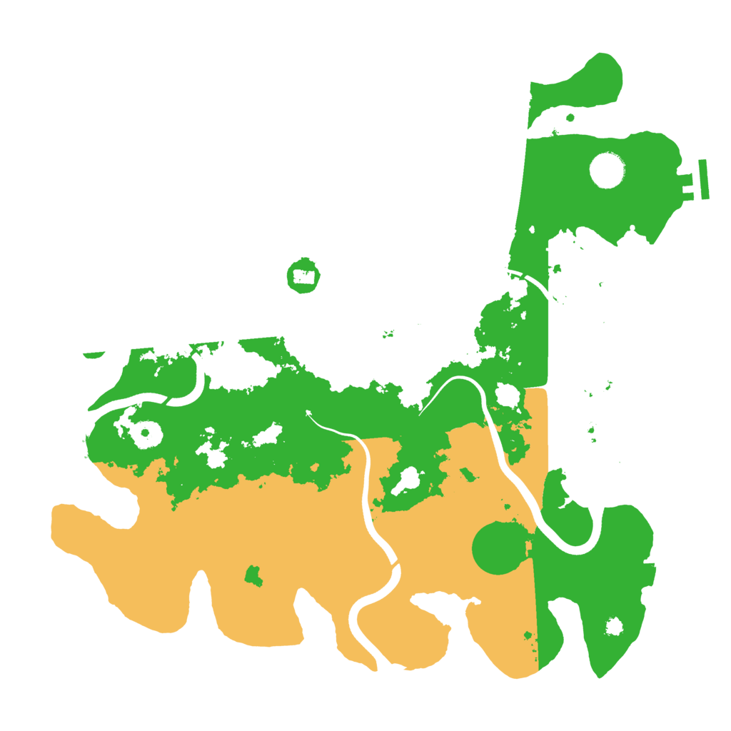 Biome Rust Map: Procedural Map, Size: 3700, Seed: 1262747