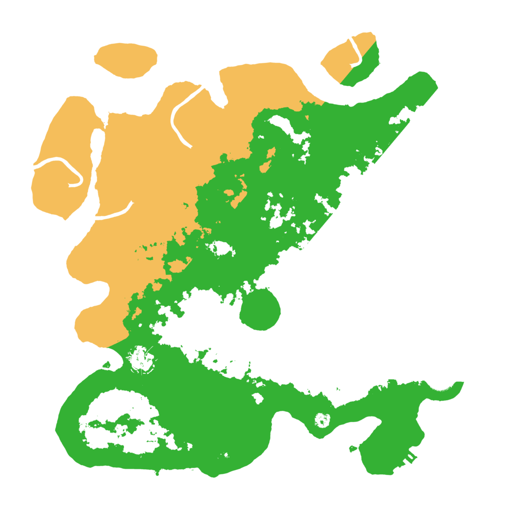 Biome Rust Map: Procedural Map, Size: 3500, Seed: 517076270