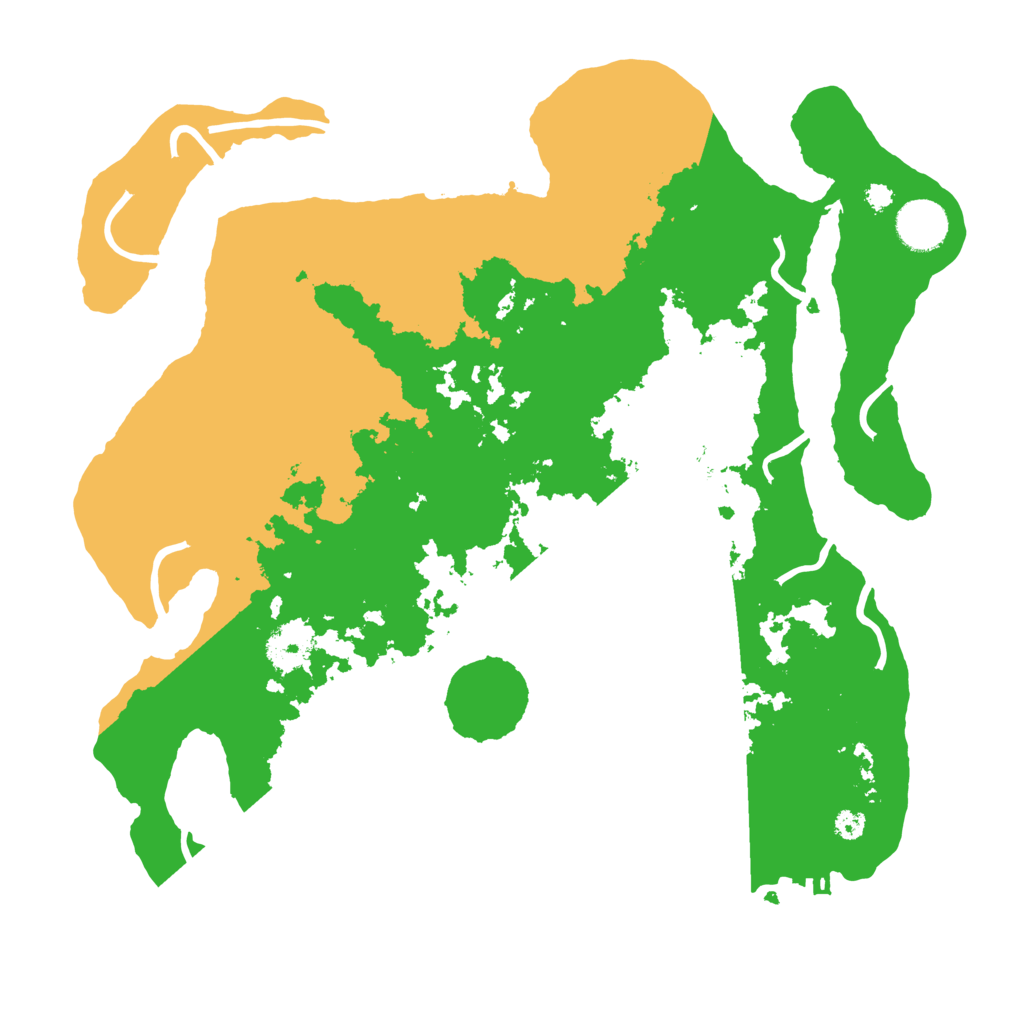 Biome Rust Map: Procedural Map, Size: 3500, Seed: 534495106