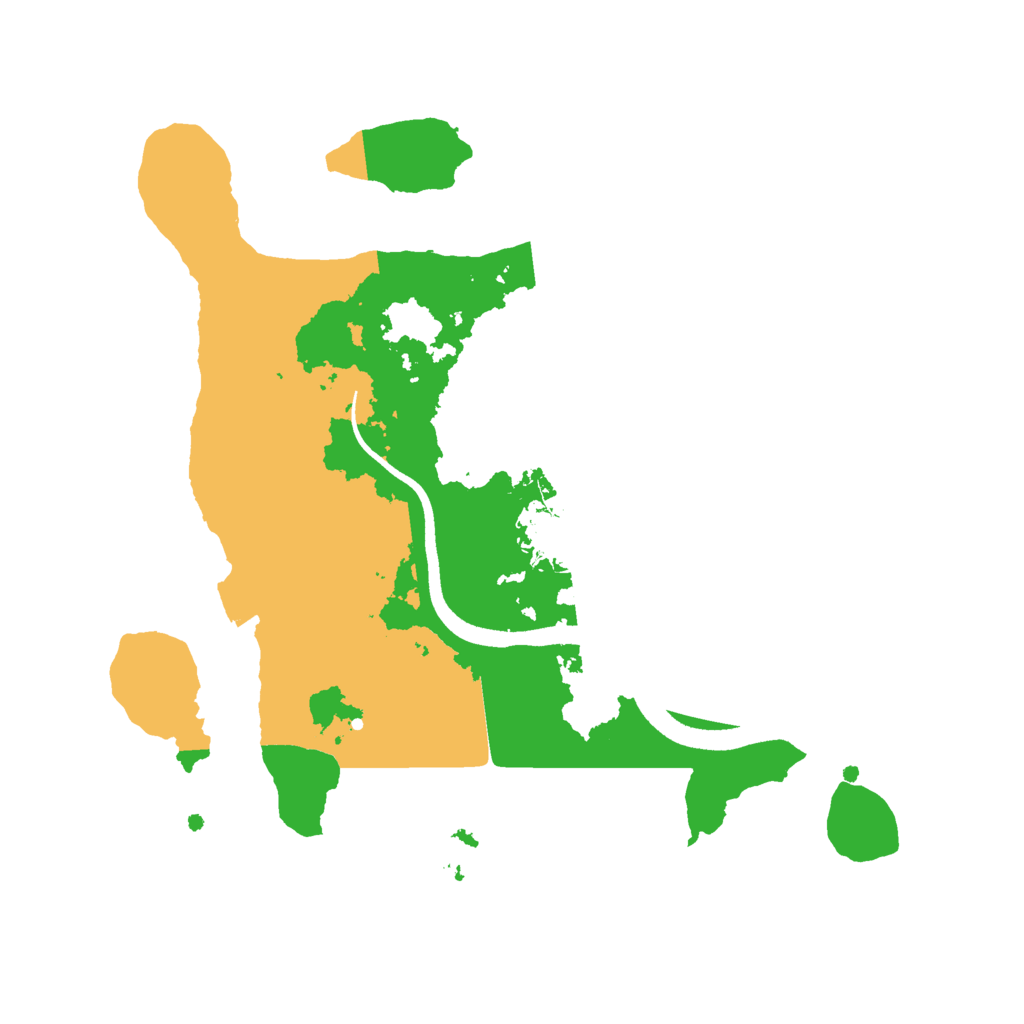 Biome Rust Map: Procedural Map, Size: 2500, Seed: 637182925