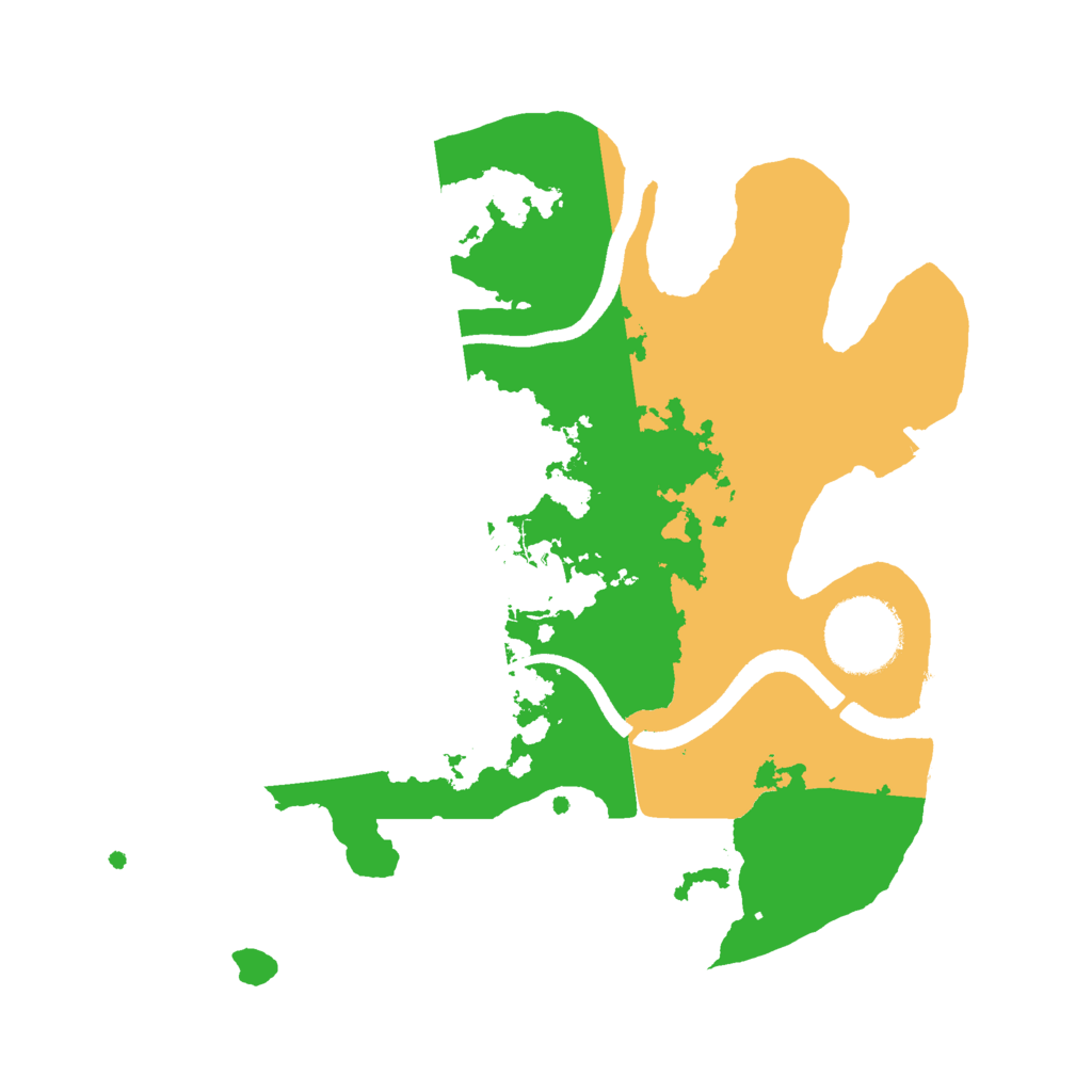 Biome Rust Map: Procedural Map, Size: 2500, Seed: 1306661848