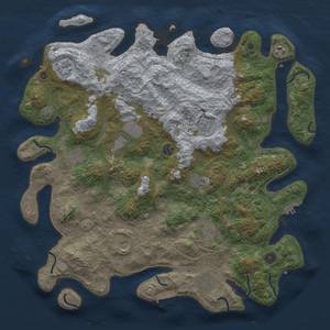 Thumbnail Rust Map: Procedural Map, Size: 4500, Seed: 65426948, 18 Monuments