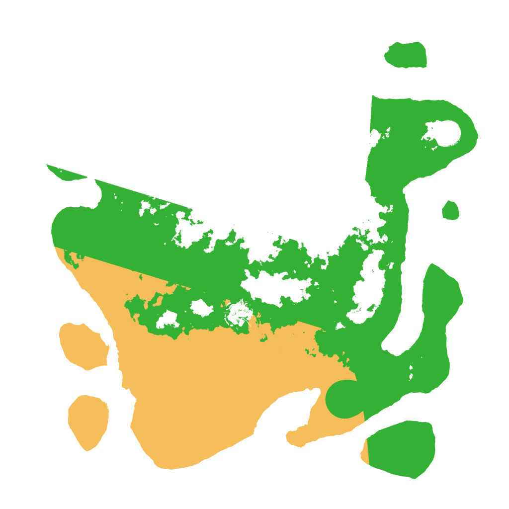 Biome Rust Map: Barren, Size: 3500, Seed: 53676341