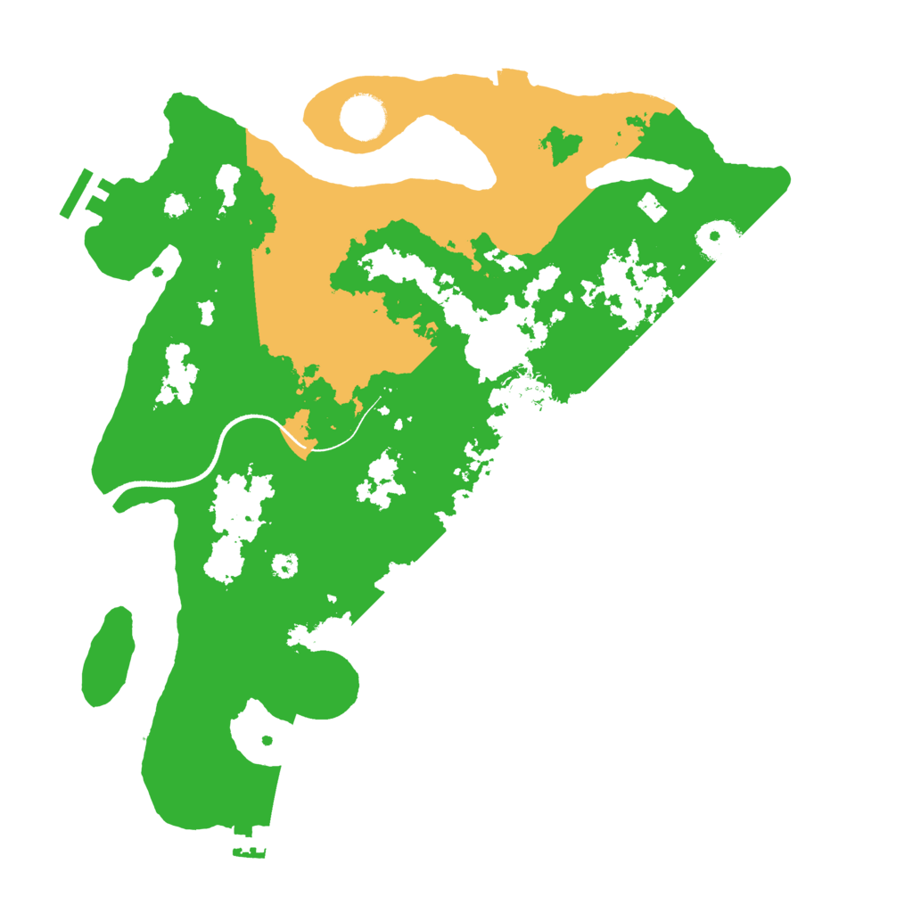 Biome Rust Map: Procedural Map, Size: 3500, Seed: 830364379