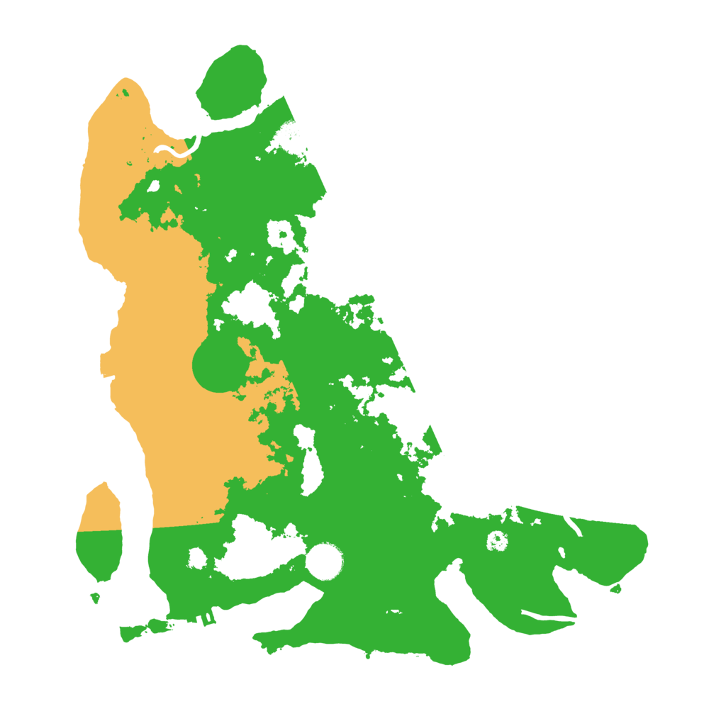 Biome Rust Map: Procedural Map, Size: 3500, Seed: 291386827
