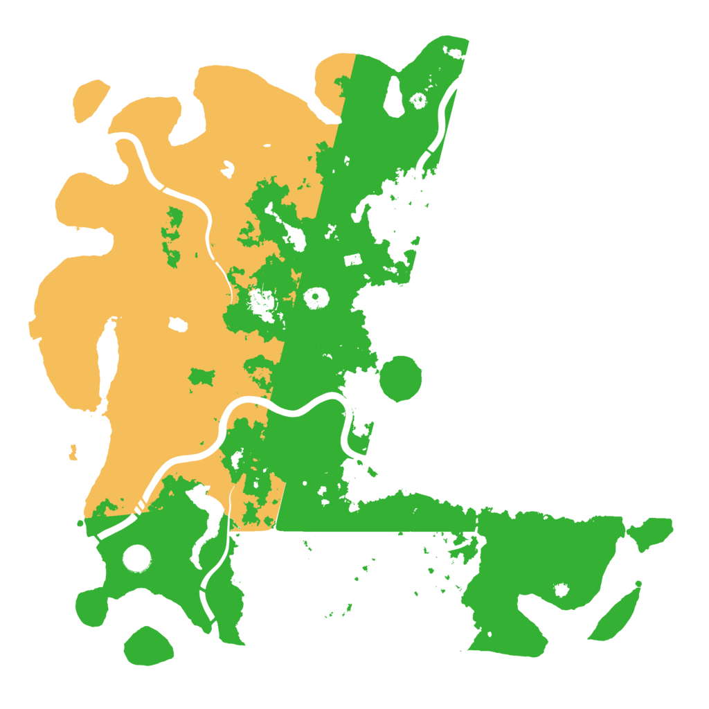 Biome Rust Map: Procedural Map, Size: 4500, Seed: 1264052065