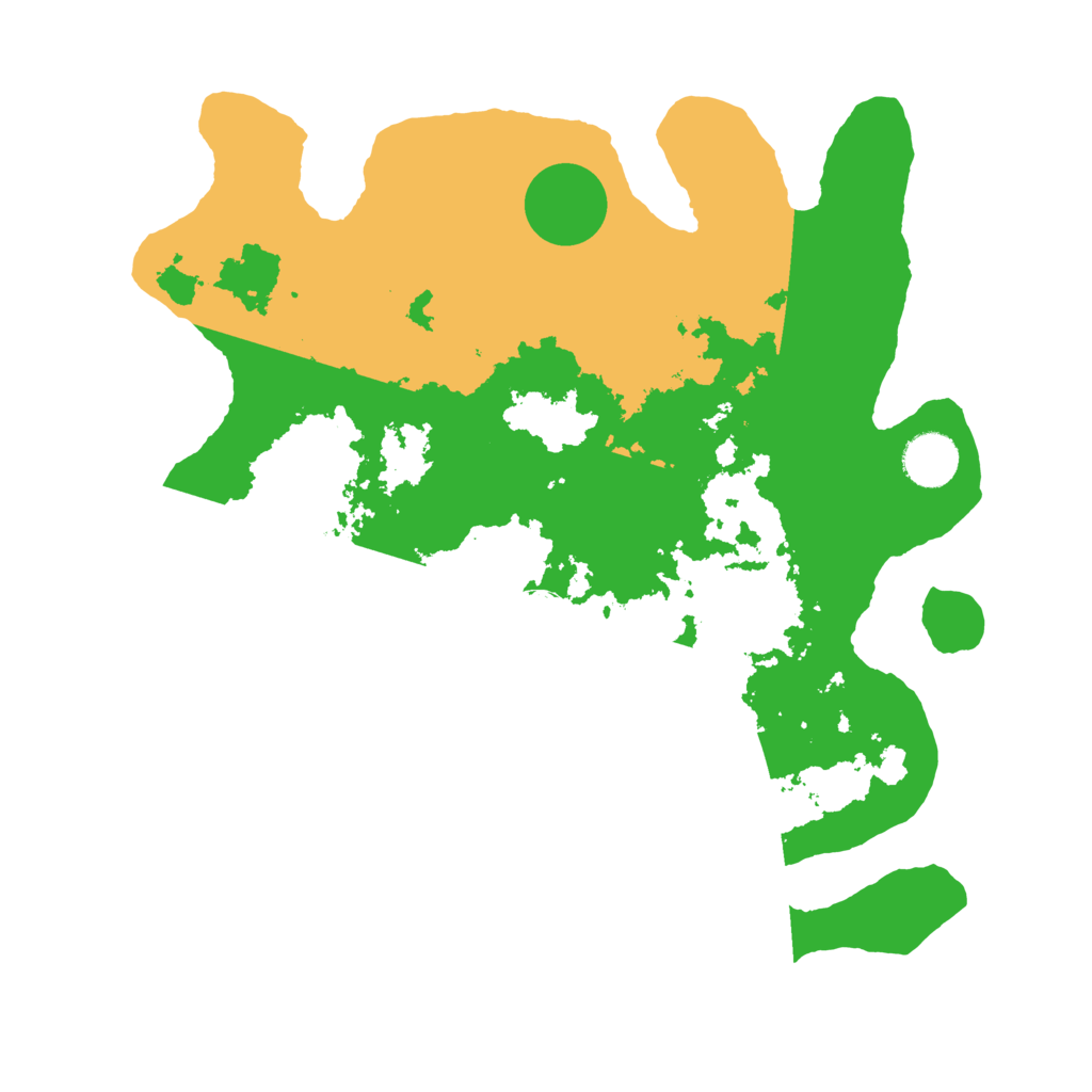 Biome Rust Map: Barren, Size: 3500, Seed: 10934574