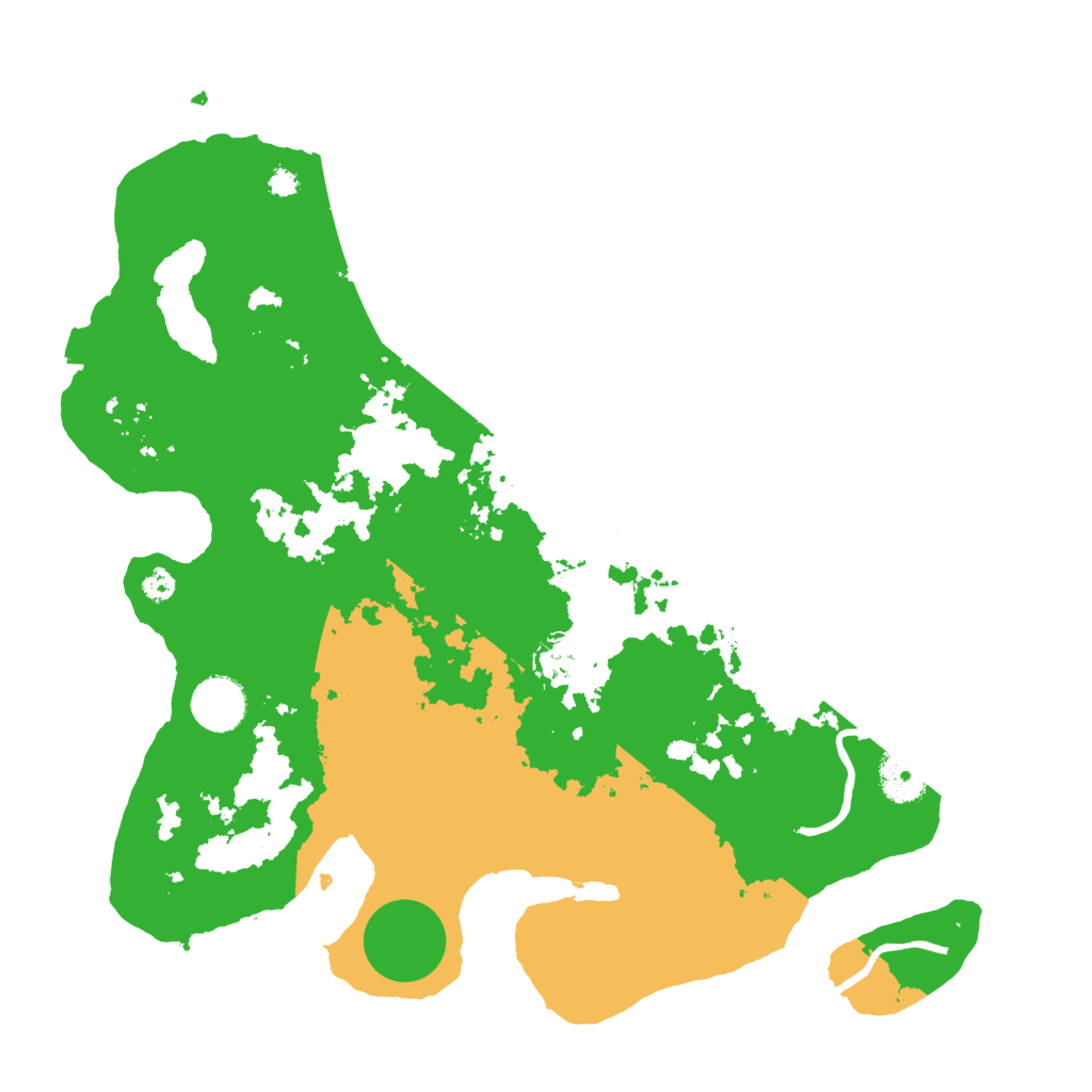 Biome Rust Map: Procedural Map, Size: 3500, Seed: 921066873