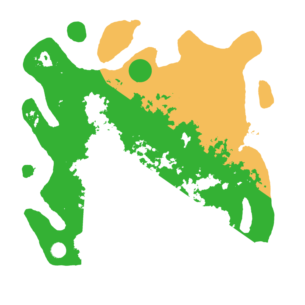 Biome Rust Map: Barren, Size: 3500, Seed: 644569915