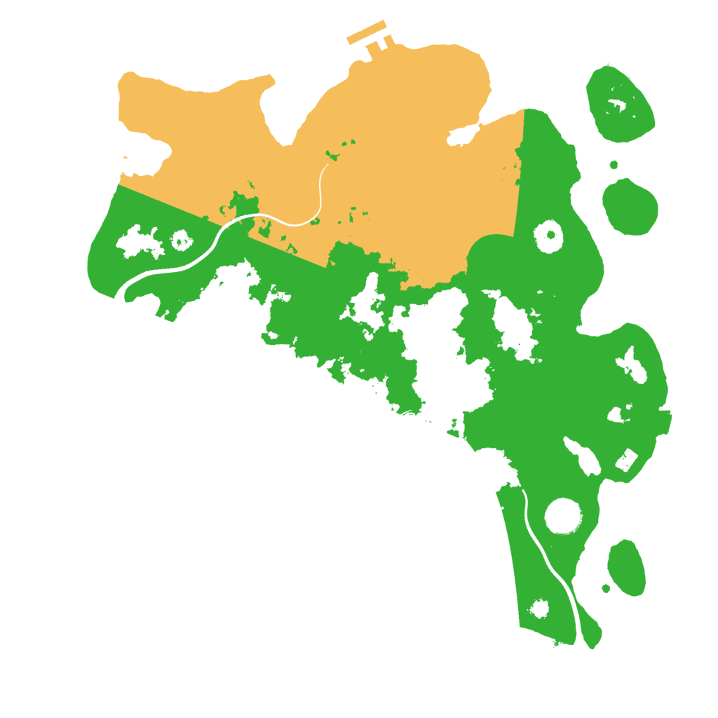 Biome Rust Map: Procedural Map, Size: 3500, Seed: 447029377