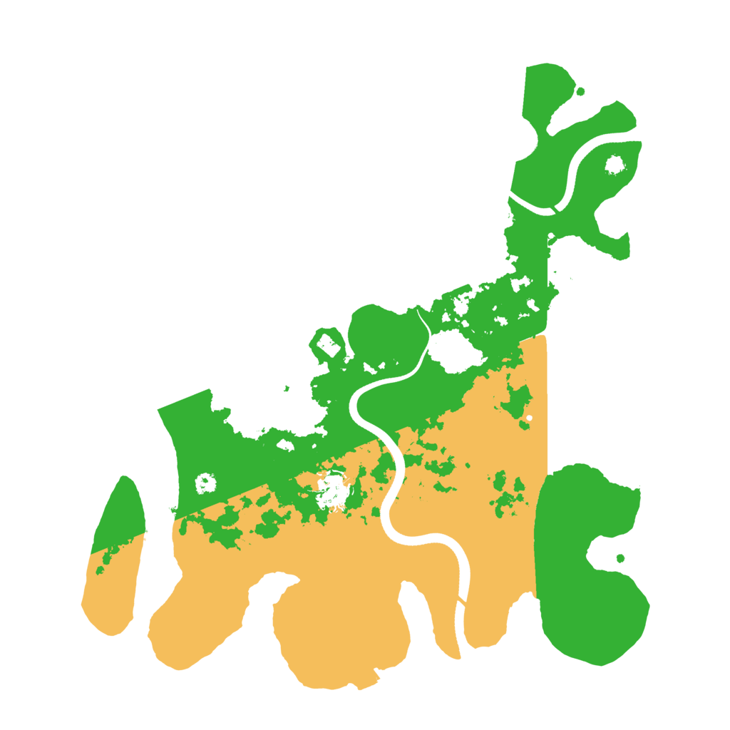 Biome Rust Map: Procedural Map, Size: 3500, Seed: 74586434