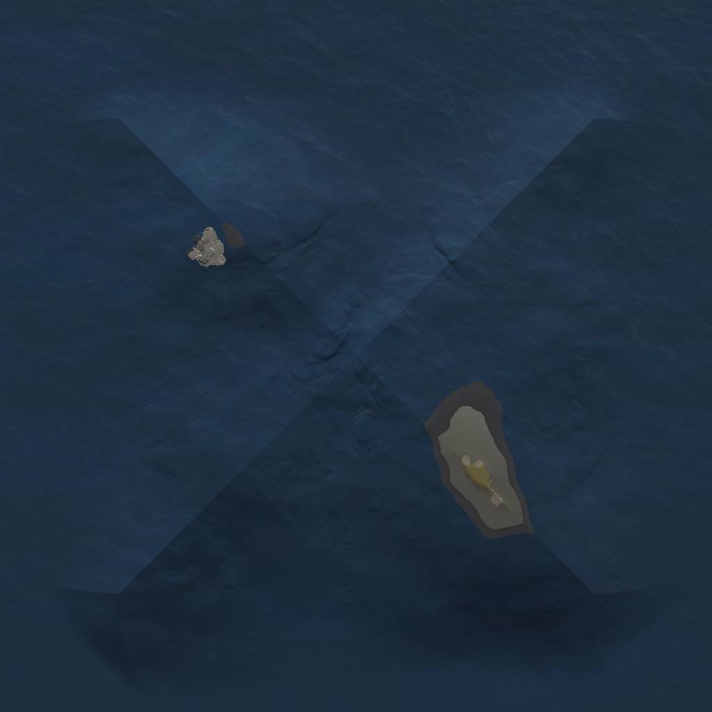 Rust Map: Procedural Map, Size: 1000, Seed: 34432647, 3 Monuments